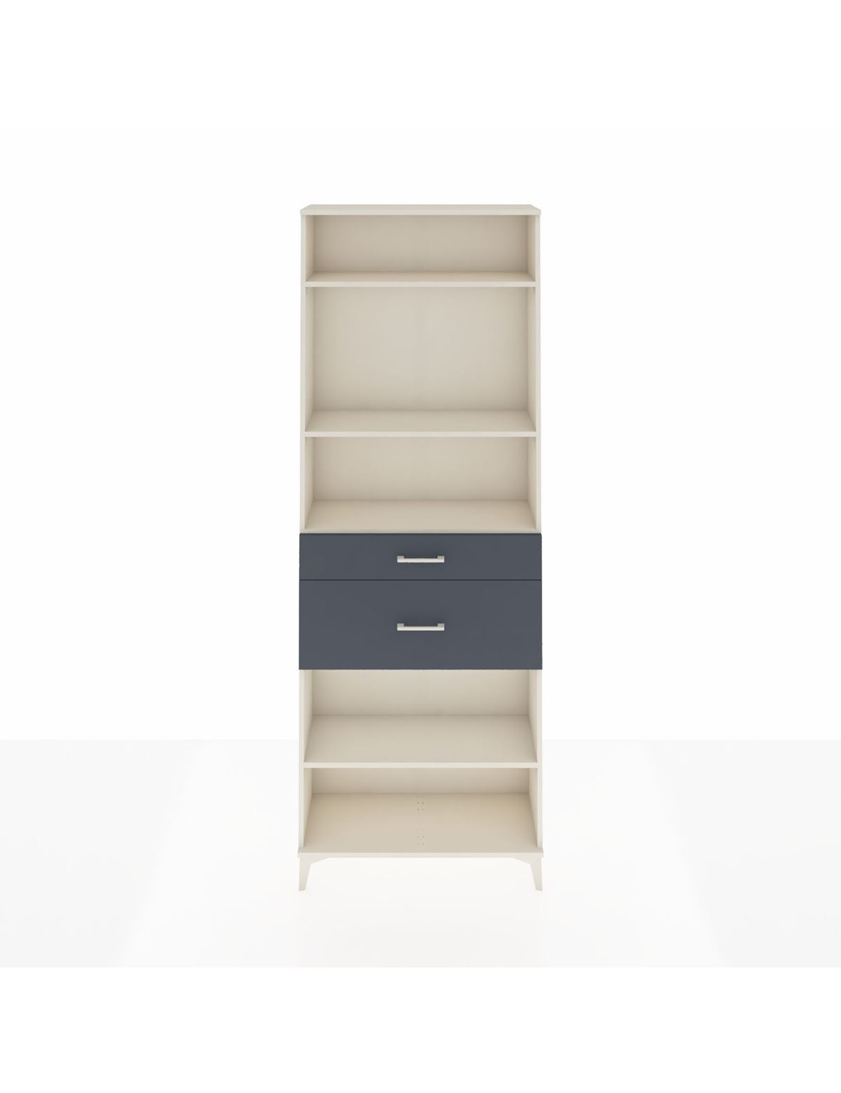 Arges Dolap 4 Raflı 2 Çekmeceli 88x30x243 Aytaşı-Antrasit