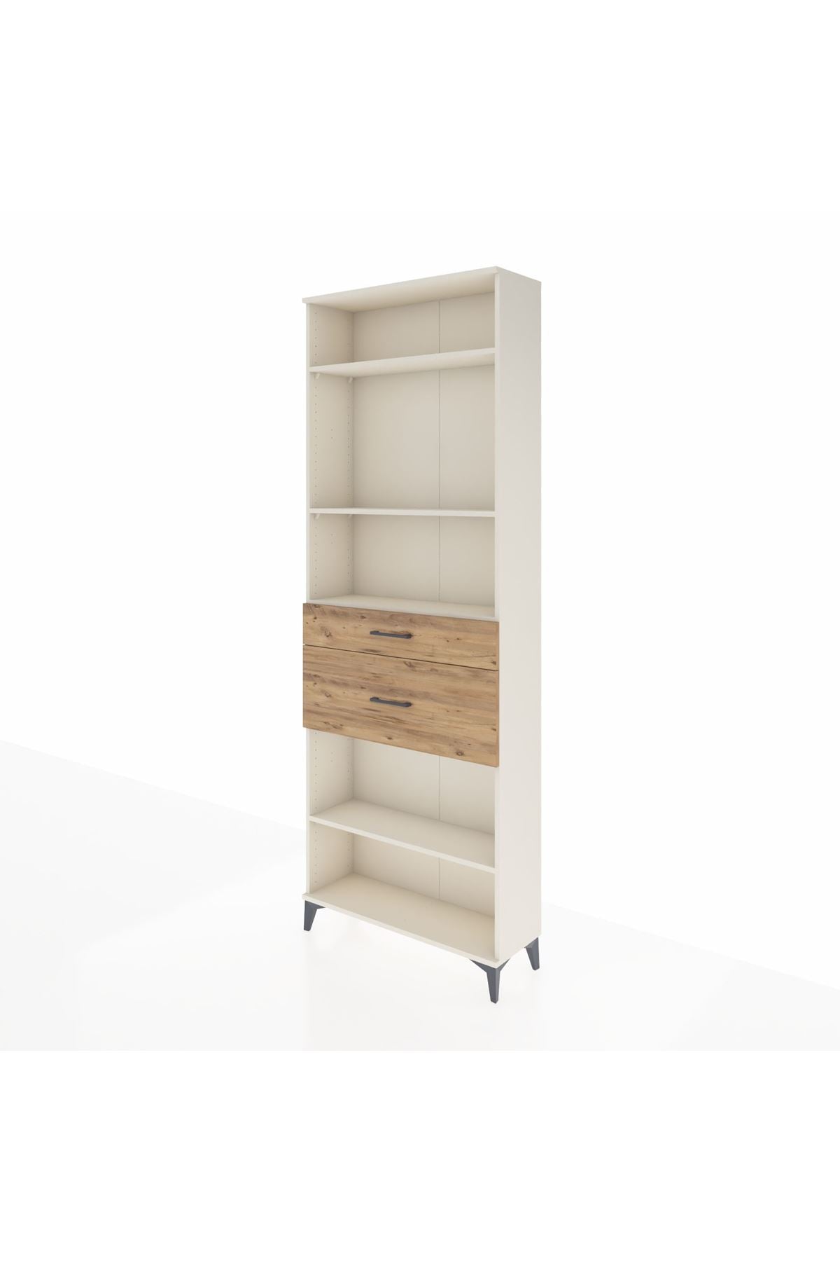 Arges Dolap 4 Raflı 2 Çekmeceli 88x30x243 Aytaşı-Çam