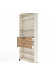 Arges Dolap 4 Raflı 2 Çekmeceli 88x30x243 Aytaşı-Çam