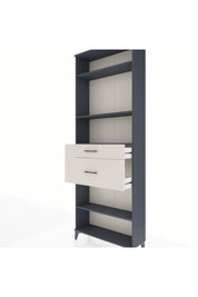 Arges Dolap 4 Raflı 2 Çekmeceli 88x30x243 Antrasit-Aytaşı