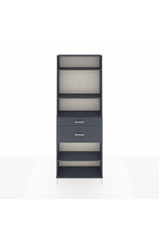 Arges Dolap 4 Raflı 2 Çekmeceli 88x30x243 Antrasit-Antrasit