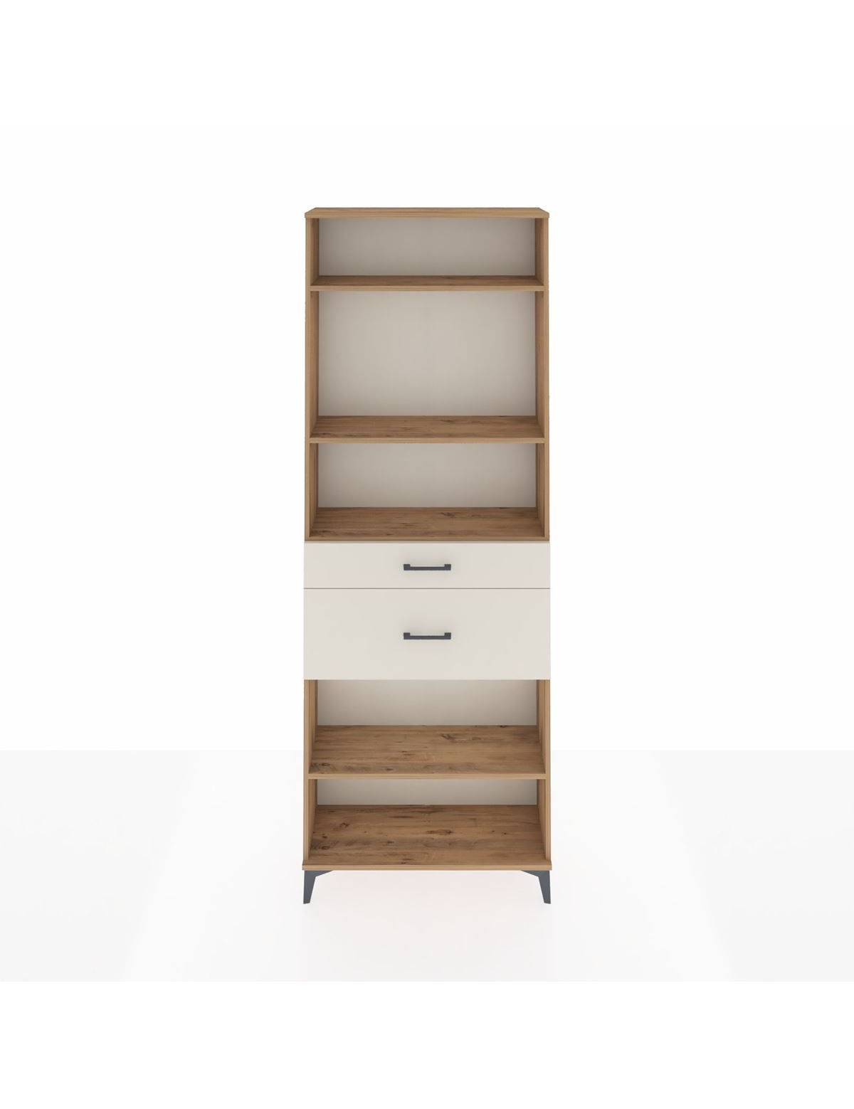 Arges Dolap 4 Raflı 2 Çekmeceli 88x30x243 Çam-Aytaşı