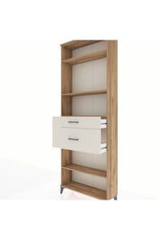 Arges Dolap 4 Raflı 2 Çekmeceli 88x30x243 Çam-Aytaşı