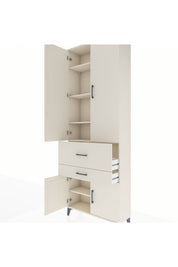 Arges Dolap 5 Raflı 2 Çekmeceli 4 Kapaklı 88x30x243 Aytaşı-Aytaşı