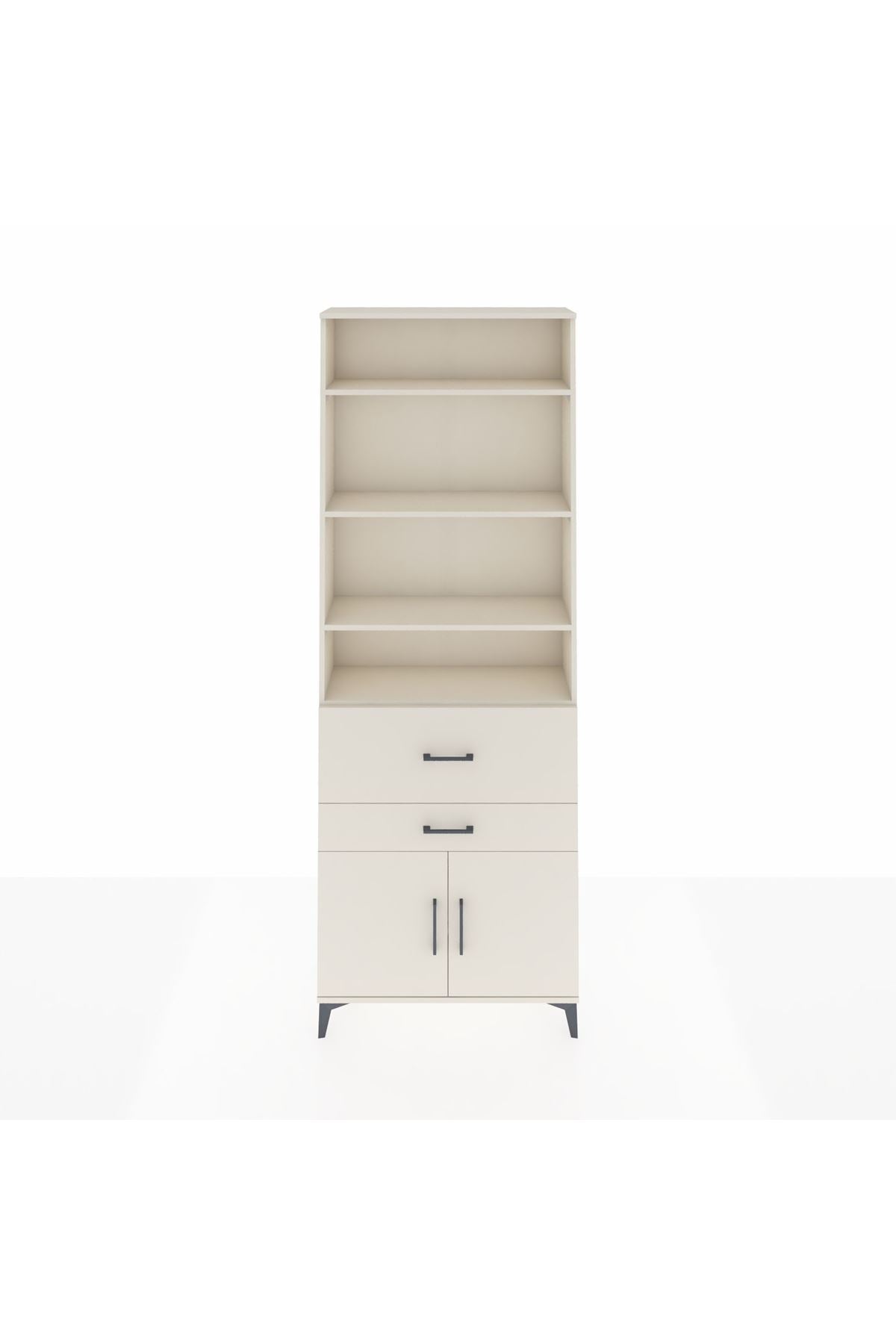 Arges Dolap 5 Raflı 2 Çekmeceli 2 Kapaklı 88x30x243 Aytaşı-Aytaşı