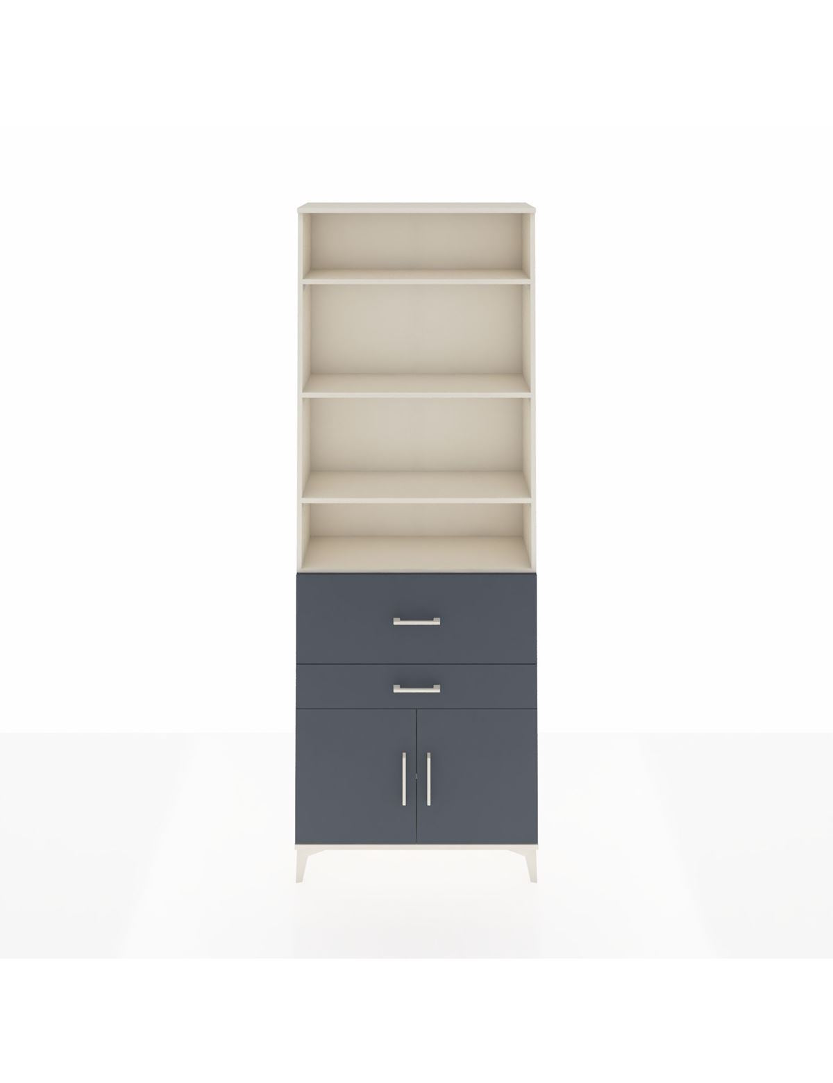 Arges Dolap 5 Raflı 2 Çekmeceli 2 Kapaklı 88x30x243 Aytaşı-Antrasit