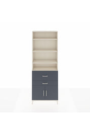 Arges Dolap 5 Raflı 2 Çekmeceli 2 Kapaklı 88x30x243 Aytaşı-Antrasit