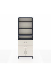 Arges Dolap 5 Raflı 2 Çekmeceli 2 Kapaklı 88x30x243 Antrasit-Aytaşı