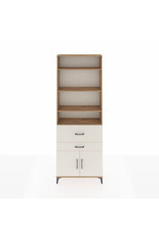 Arges Dolap 5 Raflı 2 Çekmeceli 2 Kapaklı 88x30x243 Çam-Aytaşı