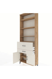 Arges Dolap 5 Raflı 2 Çekmeceli 2 Kapaklı 88x30x243 Çam-Aytaşı