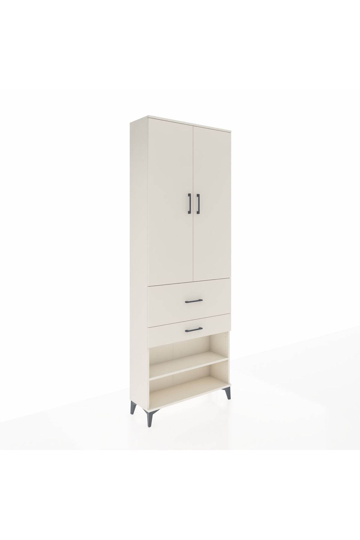 Arges Dolap 5 Raflı 2 Çekmeceli 2 Kapaklı 88x30x243 Aytaşı-Aytaşı