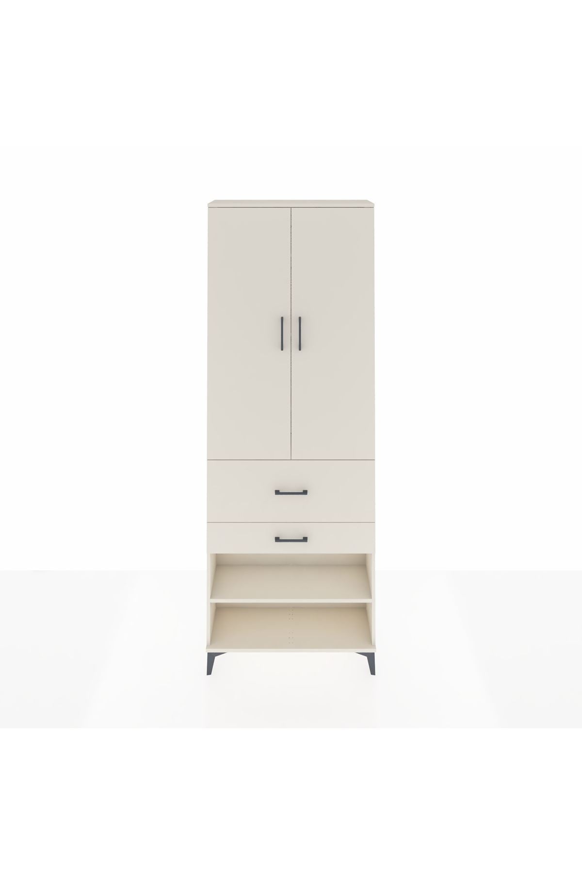 Arges Dolap 5 Raflı 2 Çekmeceli 2 Kapaklı 88x30x243 Aytaşı-Aytaşı