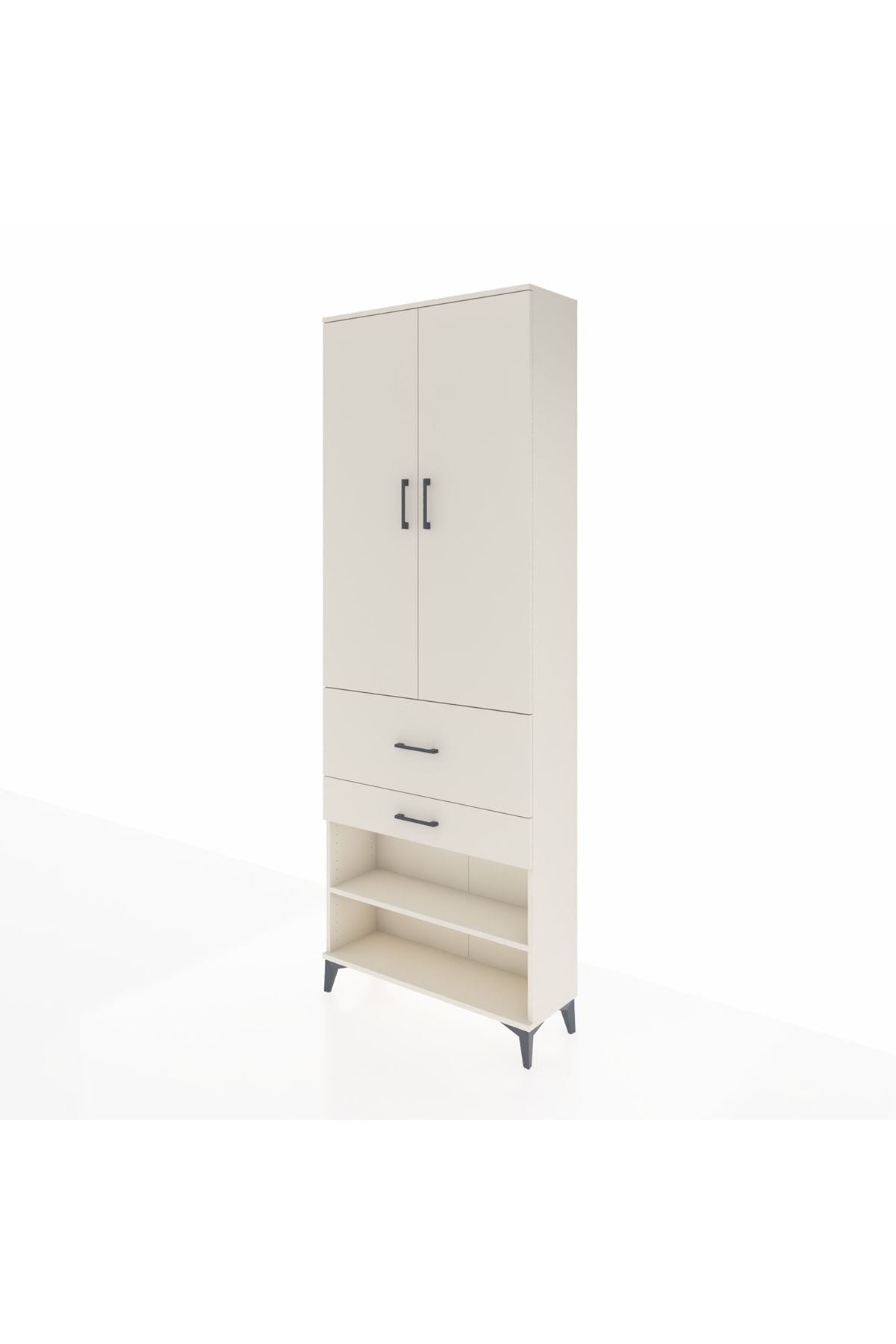 Arges Dolap 5 Raflı 2 Çekmeceli 2 Kapaklı 88x30x243 Aytaşı-Aytaşı