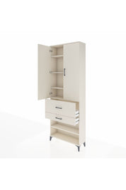 Arges Dolap 5 Raflı 2 Çekmeceli 2 Kapaklı 88x30x243 Aytaşı-Aytaşı