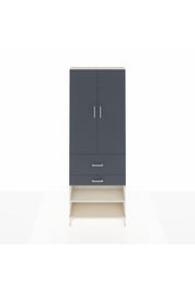 Arges Dolap 5 Raflı 2 Çekmeceli 2 Kapaklı 88x30x243 Aytaşı-Antrasit