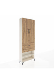 Arges Dolap 5 Raflı 2 Çekmeceli 2 Kapaklı 88x30x243 Aytaşı-Çam