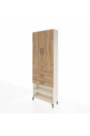 Arges Dolap 5 Raflı 2 Çekmeceli 2 Kapaklı 88x30x243 Aytaşı-Çam
