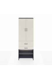 Arges Dolap 5 Raflı 2 Çekmeceli 2 Kapaklı 88x30x243 Antrasit-Aytaşı