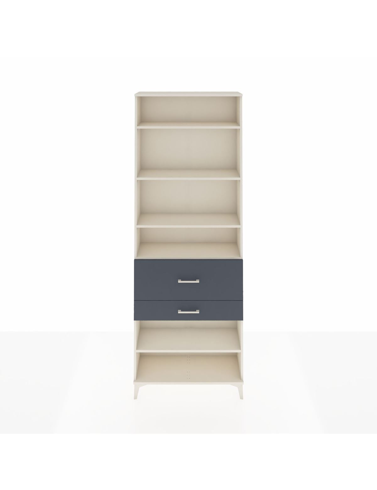 Arges Dolap 5 Raflı 2 Çekmeceli 88x30x243 Aytaşı-Antrasit