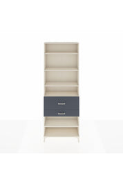 Arges Dolap 5 Raflı 2 Çekmeceli 88x30x243 Aytaşı-Antrasit