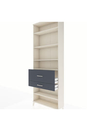 Arges Dolap 5 Raflı 2 Çekmeceli 88x30x243 Aytaşı-Antrasit