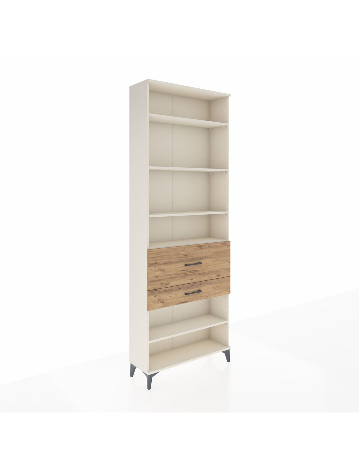 Arges Dolap 5 Raflı 2 Çekmeceli 88x30x243 Aytaşı-Çam