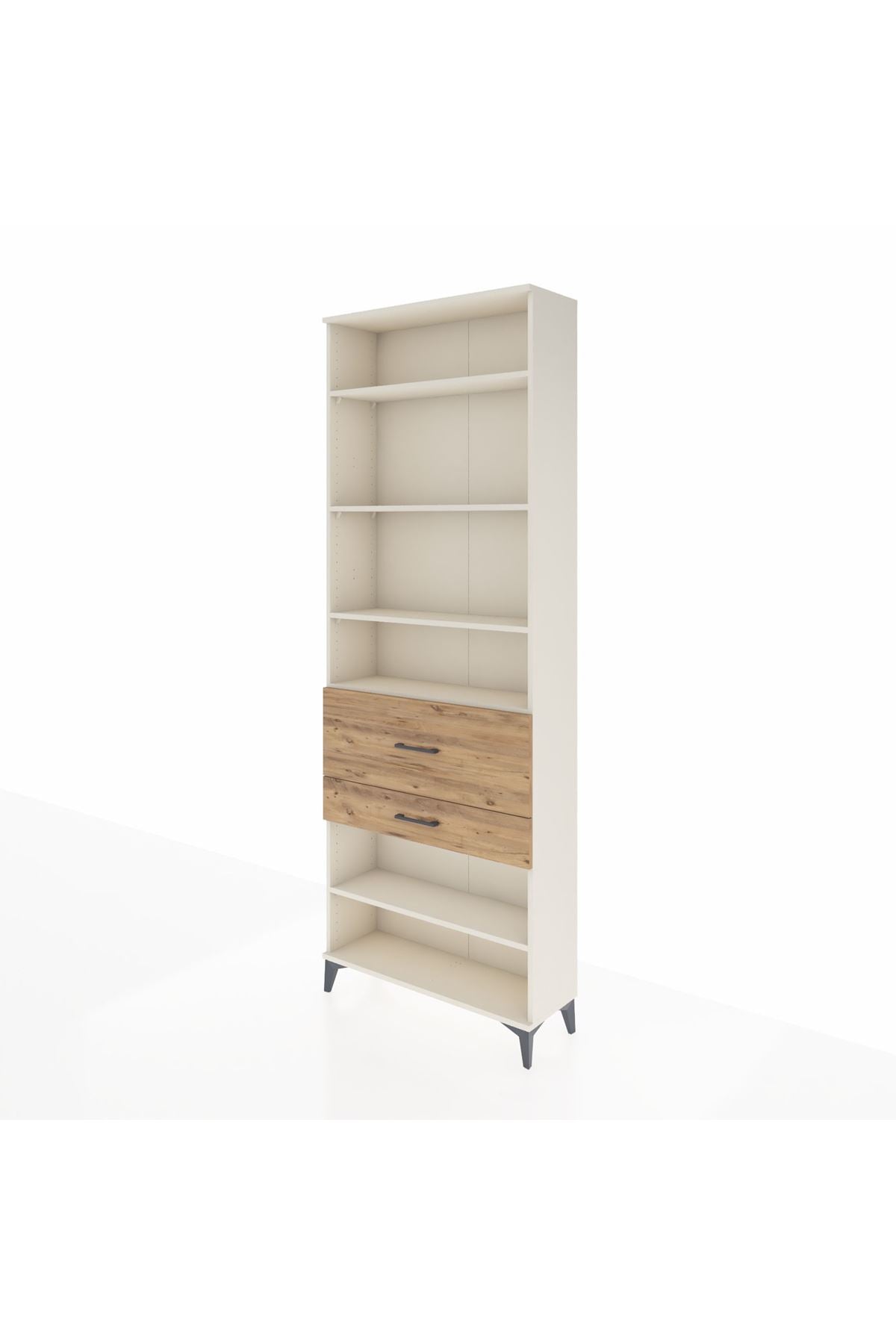 Arges Dolap 5 Raflı 2 Çekmeceli 88x30x243 Aytaşı-Çam