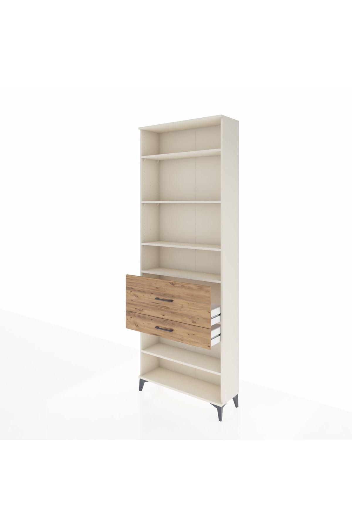 Arges Dolap 5 Raflı 2 Çekmeceli 88x30x243 Aytaşı-Çam