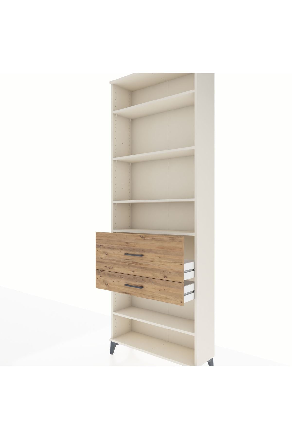 Arges Dolap 5 Raflı 2 Çekmeceli 88x30x243 Aytaşı-Çam