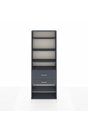 Arges Dolap 5 Raflı 2 Çekmeceli 88x30x243 Antrasit-Antrasit