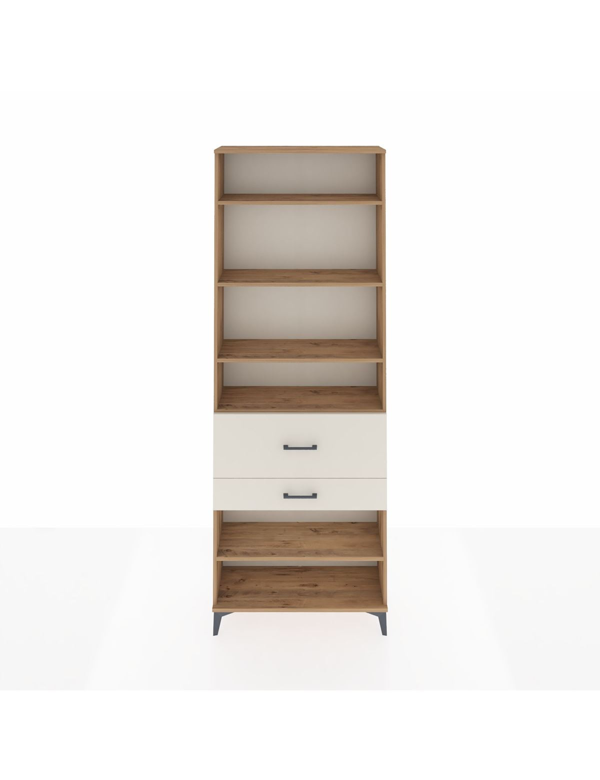 Arges Dolap 5 Raflı 2 Çekmeceli 88x30x243 Çam-Aytaşı