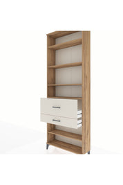 Arges Dolap 5 Raflı 2 Çekmeceli 88x30x243 Çam-Aytaşı