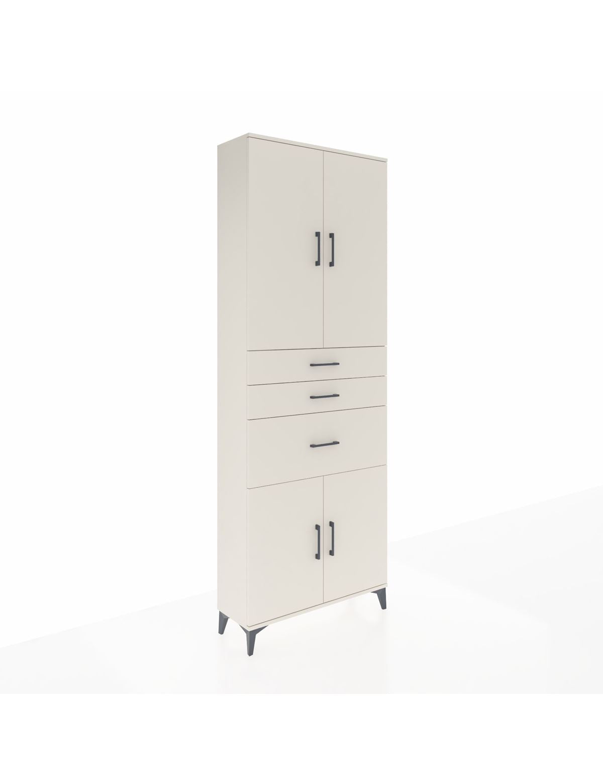 Arges Dolap 4 Raflı 3 Çekmeceli 4 Kapaklı 88x30x243 Aytaşı-Aytaşı