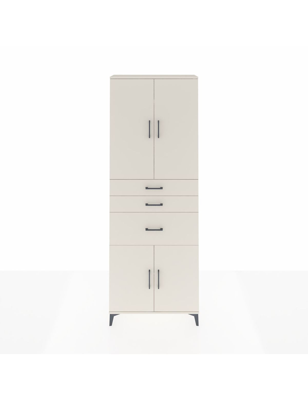 Arges Dolap 4 Raflı 3 Çekmeceli 4 Kapaklı 88x30x243 Aytaşı-Aytaşı