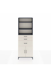 Arges Dolap 4 Raflı 3 Çekmeceli 2 Kapaklı 88x30x243 Antrasit-Aytaşı