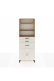 Arges Dolap 4 Raflı 3 Çekmeceli 2 Kapaklı 88x30x243 Çam-Aytaşı