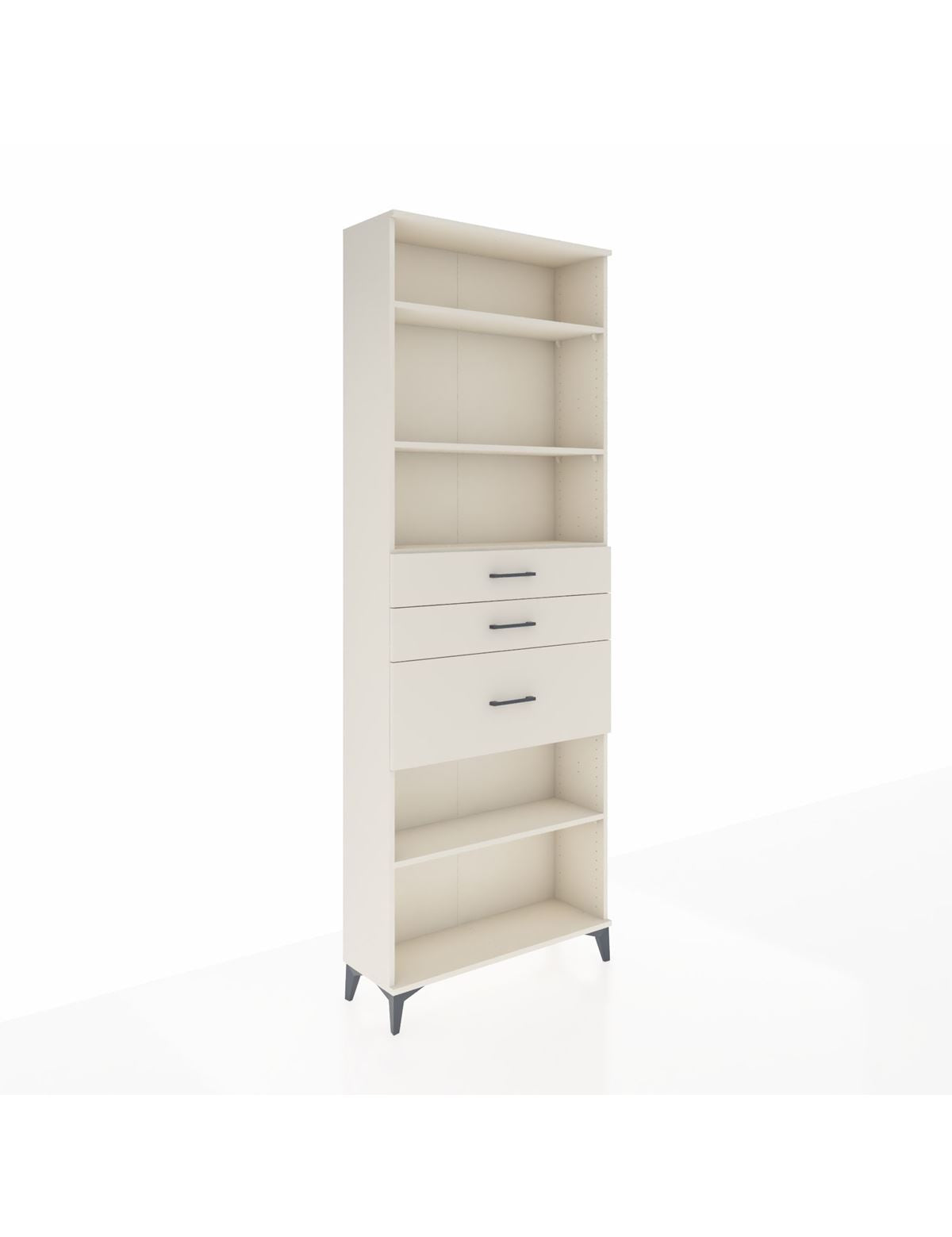 Arges Dolap 4 Raflı 3 Çekmeceli 88x30x243 Aytaşı-Aytaşı