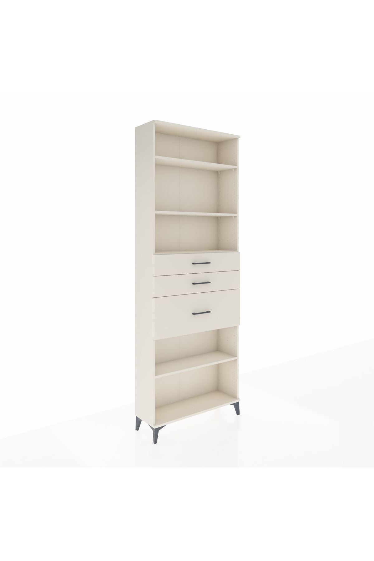 Arges Dolap 4 Raflı 3 Çekmeceli 88x30x243 Aytaşı-Aytaşı