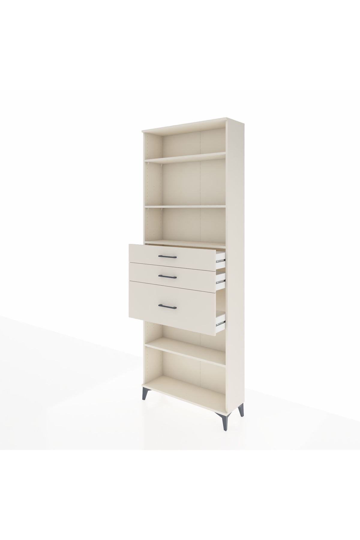 Arges Dolap 4 Raflı 3 Çekmeceli 88x30x243 Aytaşı-Aytaşı