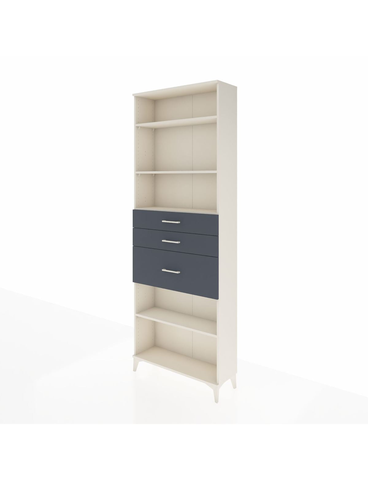 Arges Dolap 4 Raflı 3 Çekmeceli 88x30x243 - S33M084V2A