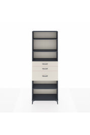 Arges Dolap 4 Raflı 3 Çekmeceli 88x30x243 Antrasit-Aytaşı