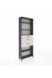 Arges Dolap 4 Raflı 3 Çekmeceli 88x30x243 Antrasit-Aytaşı