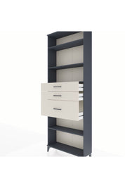 Arges Dolap 4 Raflı 3 Çekmeceli 88x30x243 Antrasit-Aytaşı