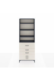 Arges Dolap 3 Raflı 2 Kapaklı Tek Askılı 88x30x243 Antrasit-Aytaşı