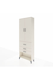 Arges Dolap 4 Raflı 3 Çekmeceli 2 Kapaklı 88x30x243 Aytaşı-Aytaşı