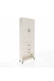 Arges Dolap 4 Raflı 3 Çekmeceli 2 Kapaklı 88x30x243 Aytaşı-Aytaşı