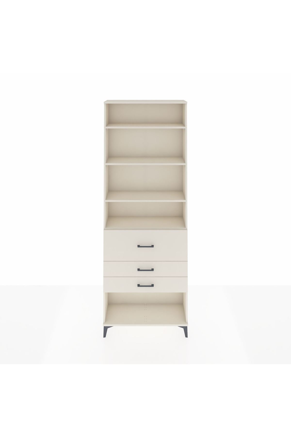 Arges Dolap 4 Raflı 3 Çekmeceli 88x30x243 Aytaşı-Aytaşı