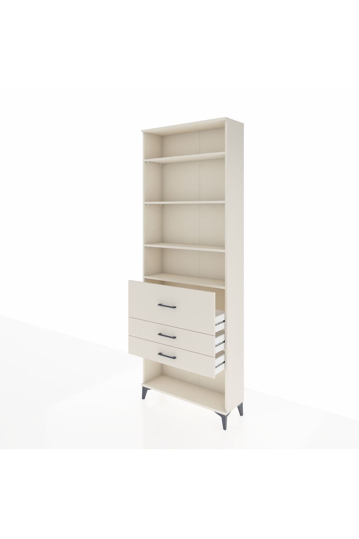 Arges Dolap 4 Raflı 3 Çekmeceli 88x30x243 Aytaşı-Aytaşı