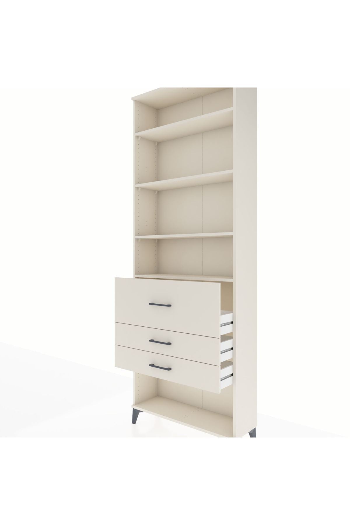 Arges Dolap 4 Raflı 3 Çekmeceli 88x30x243 Aytaşı-Aytaşı