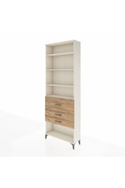 Arges Dolap 4 Raflı 3 Çekmeceli 88x30x243 Aytaşı-Çam